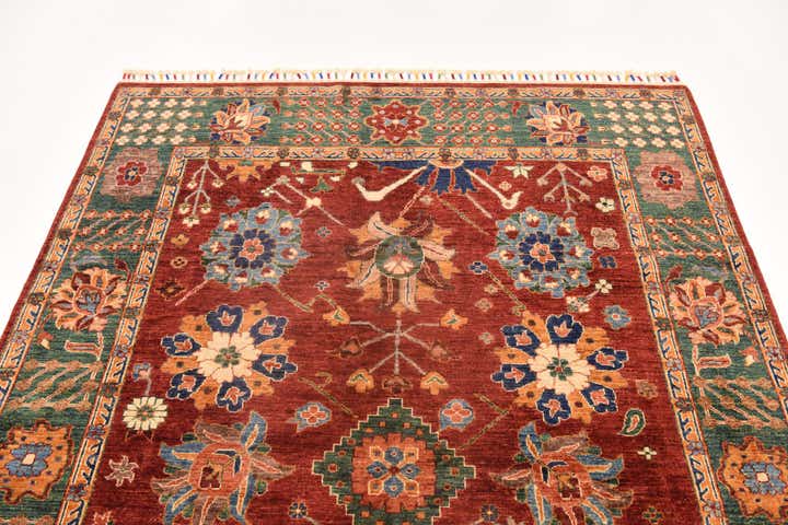 5' 9 x 7' 8 Hand Knotted Ariana Ziegler Rug