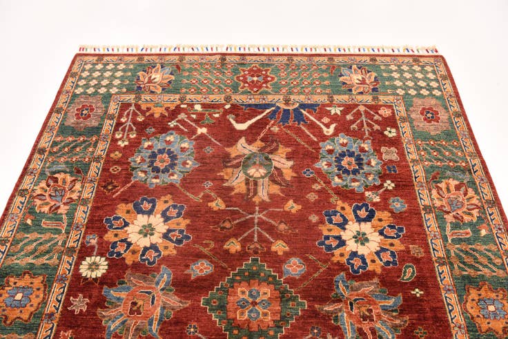 Detail image of 5' 9 x 7' 8 Hand Knotted Ariana Ziegler Rug