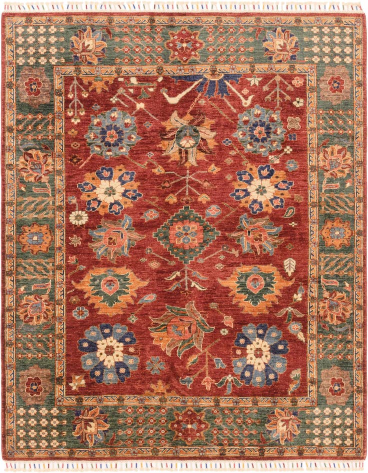 Detail image of 5' 9 x 7' 8 Hand Knotted Ariana Ziegler Rug