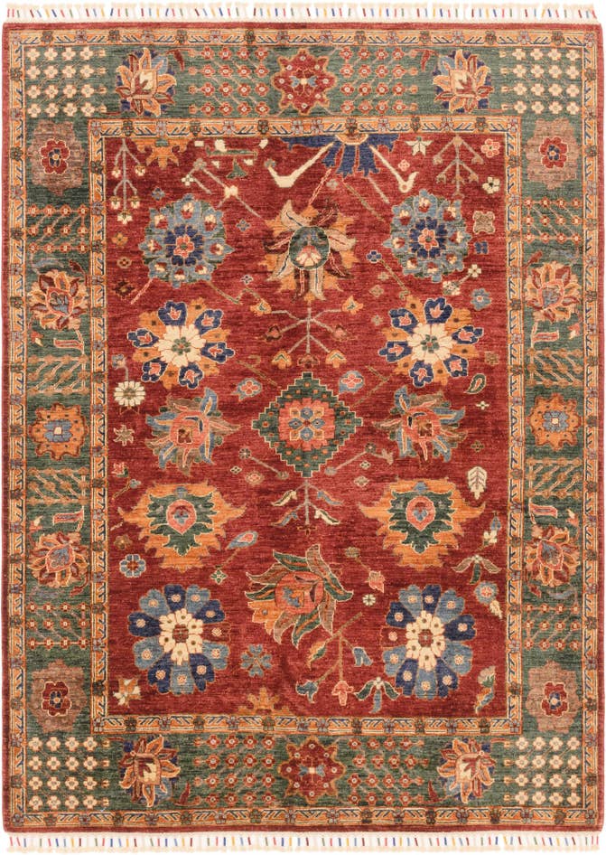 Detail image of 5' 9 x 7' 8 Hand Knotted Ariana Ziegler Rug
