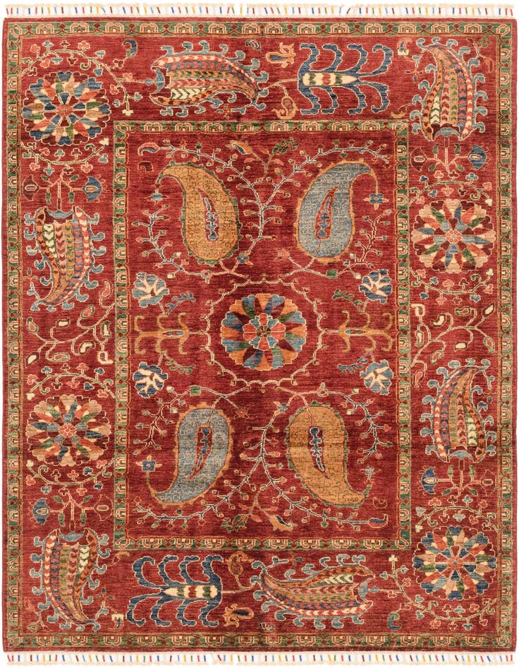 Detail image of 5' 6 x 7' 10 Hand Knotted Ariana Ziegler Rug