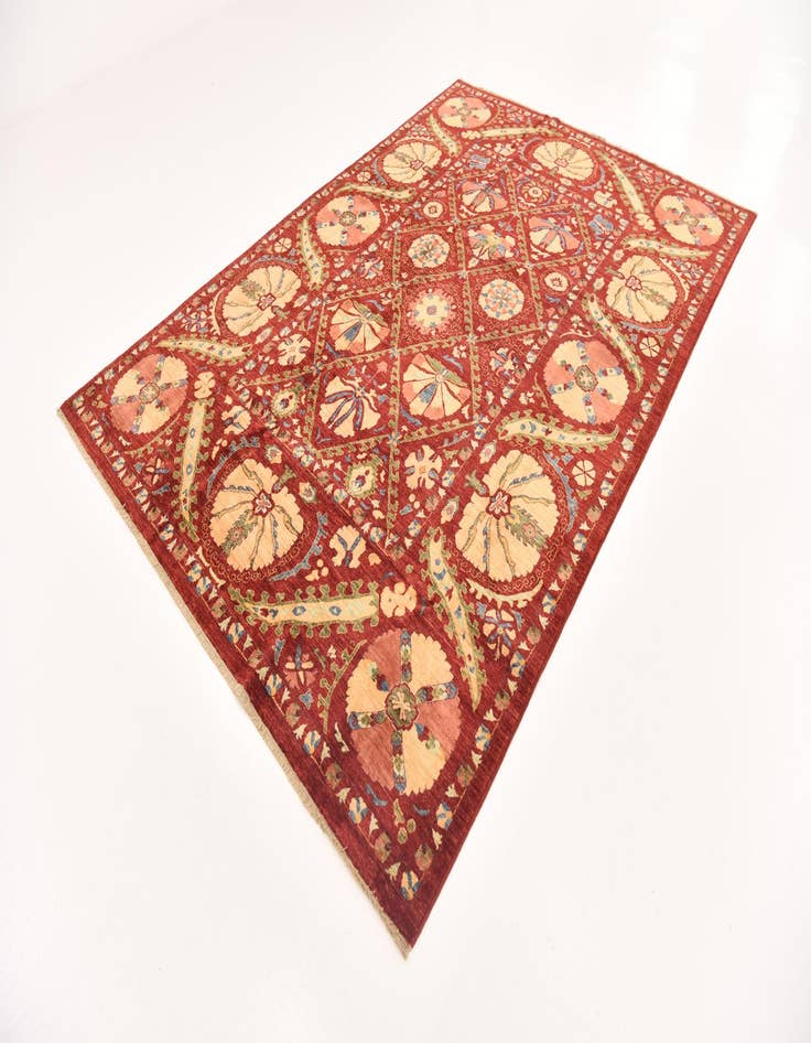 Detail image of 6' 10 x 9' 10  Hand Knotted Ariana Ziegler Oriental Rug