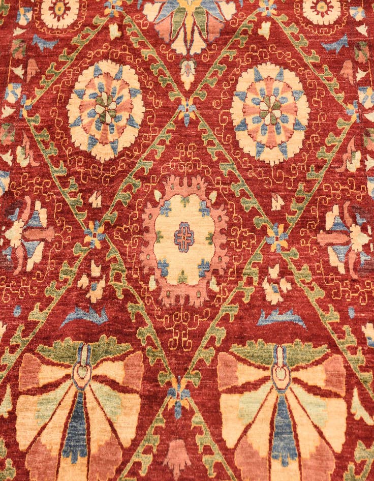 Detail image of 6' 10 x 9' 10  Hand Knotted Ariana Ziegler Oriental Rug