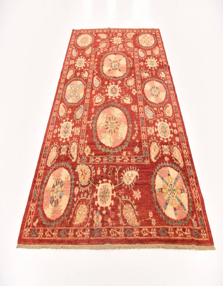 Detail image of 5' 9 x 8' 2  Hand Knotted Ariana Ziegler Oriental Rug