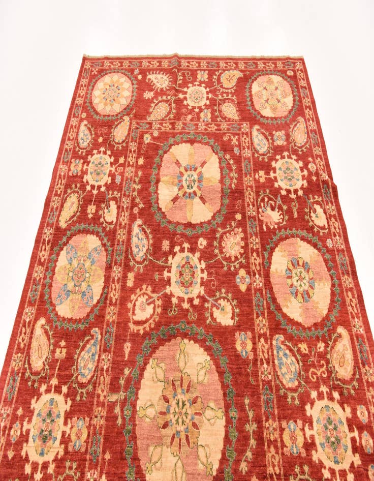 Detail image of 5' 9 x 8' 2  Hand Knotted Ariana Ziegler Oriental Rug