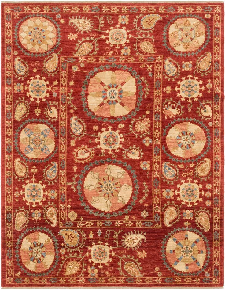 Detail image of 5' 9 x 8' 2 Hand Knotted Ariana Ziegler Oriental Rug