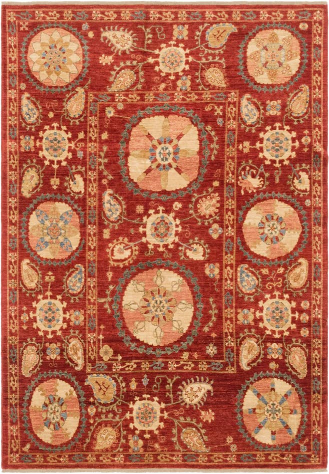 Detail image of 5' 9 x 8' 2 Hand Knotted Ariana Ziegler Oriental Rug