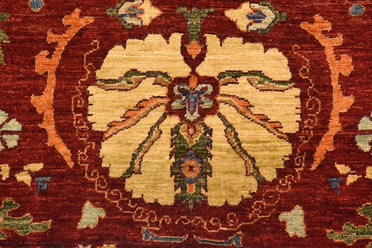 Detail image of 205cm x 310cm Hand Knotted Ariana Ziegler Oriental Rug