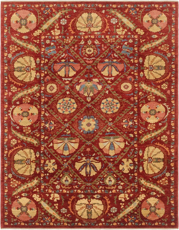 Detail image of 6' 8 x 10' 2 Hand Knotted Ariana Ziegler Oriental Rug