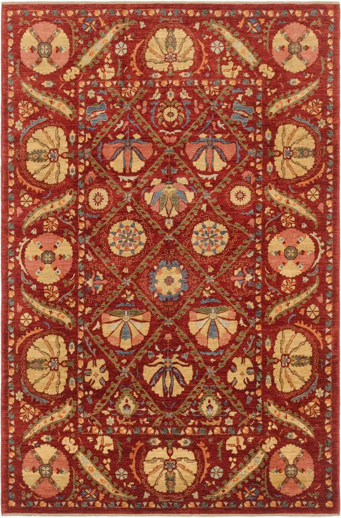 6' 8 x 10' 2 Hand Knotted Ariana Ziegler Oriental Rug