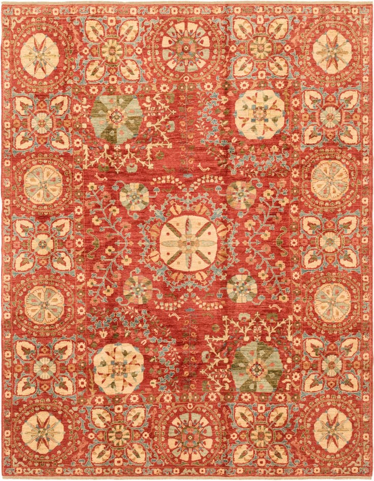Detail image of 6' 8 x 8' 5 Hand Knotted Ariana Ziegler Oriental Rug