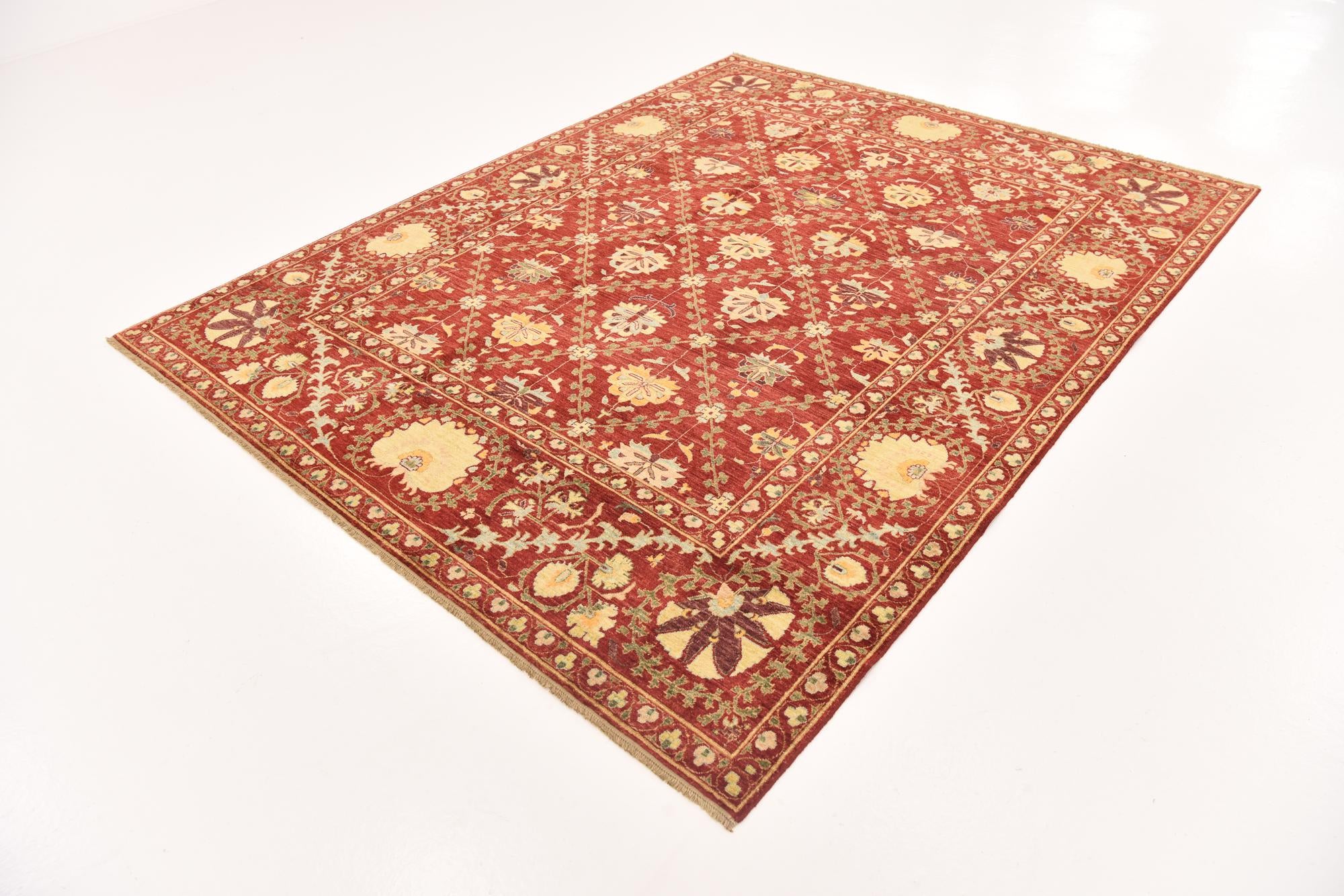 6' 7 x 8' 4 Hand Knotted Ariana Ziegler Oriental Rug