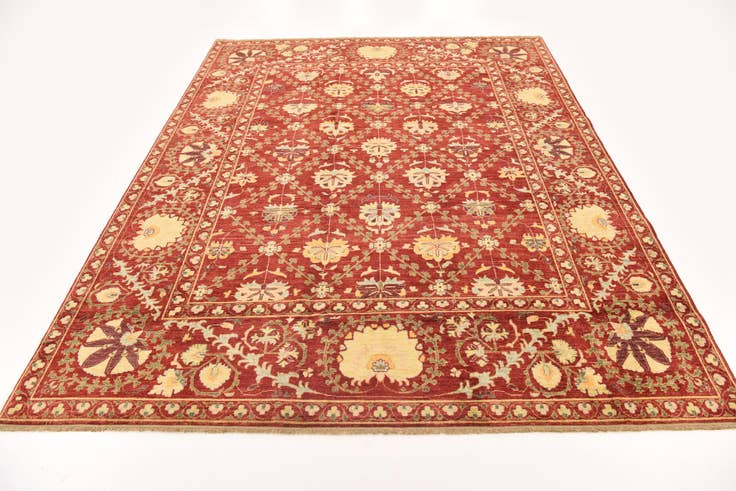 Detailansicht von 200cm x 255cm Handgeknüpft Ariana Ziegler Orientalisch Teppich