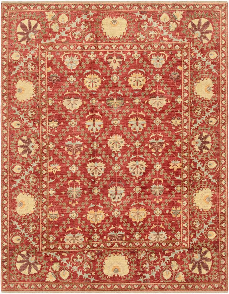 Detailansicht von 200cm x 255cm Handgeknüpft Ariana Ziegler Orientalisch Teppich