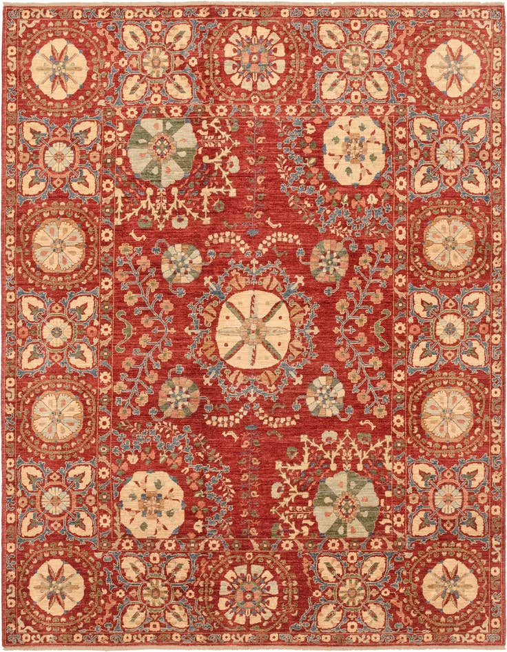 Detail image of 6' 5 x 8' 10 Hand Knotted Ariana Ziegler Oriental Rug