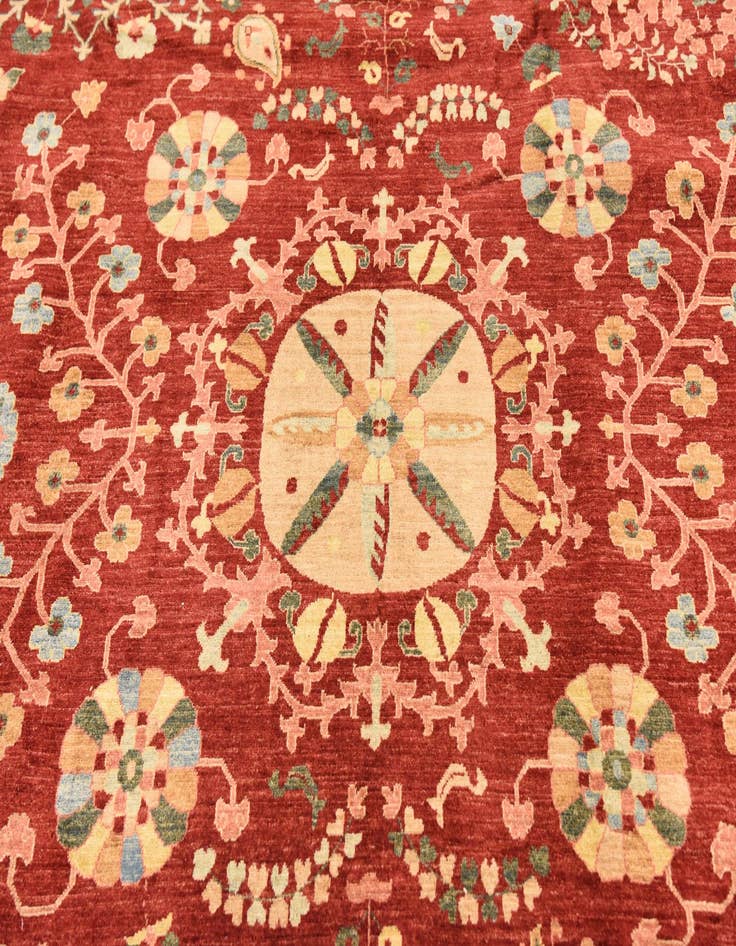 Detail image of 8' 7 x 10' 1  Hand Knotted Ariana Ziegler Oriental Rug