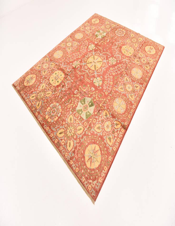 Detail image of 6' 8 x 8' 7  Hand Knotted Ariana Ziegler Oriental Rug