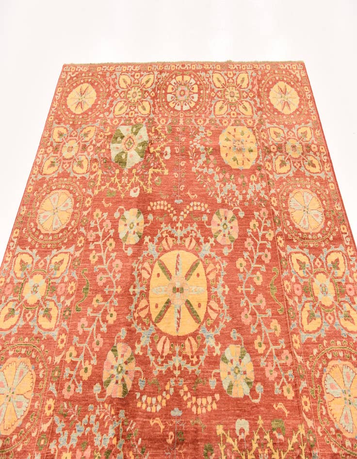 Detail image of 6' 8 x 8' 7  Hand Knotted Ariana Ziegler Oriental Rug