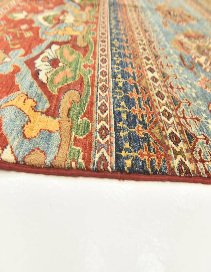 Detail image of 5' 1 x 7'  Hand Knotted Ariana Ziegler Rug