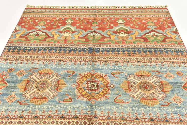 Detail image of 5' 1 x 7' Hand Knotted Ariana Ziegler Rug