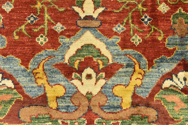 Detail image of 5' 1 x 7' Hand Knotted Ariana Ziegler Rug