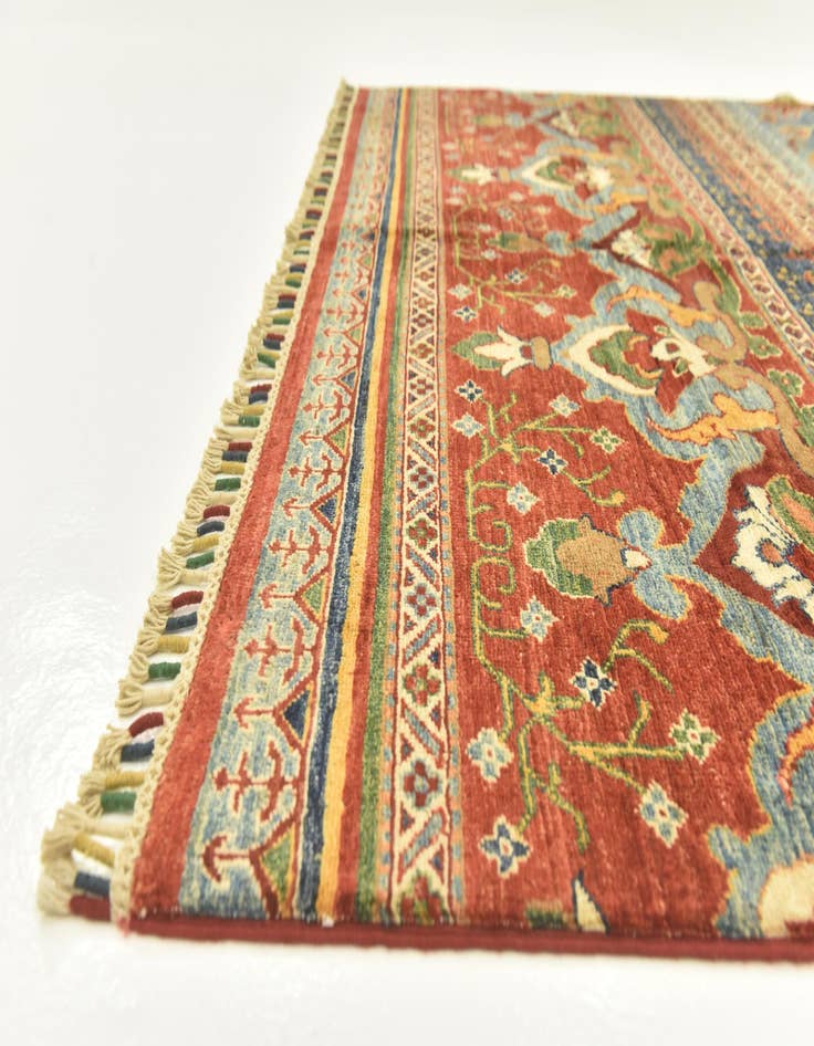 Detail image of 5' 1 x 7'  Hand Knotted Ariana Ziegler Rug