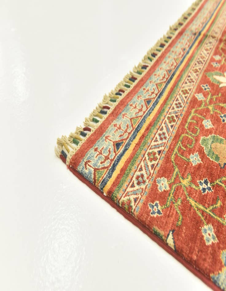 Detail image of 5' 1 x 7'  Hand Knotted Ariana Ziegler Rug