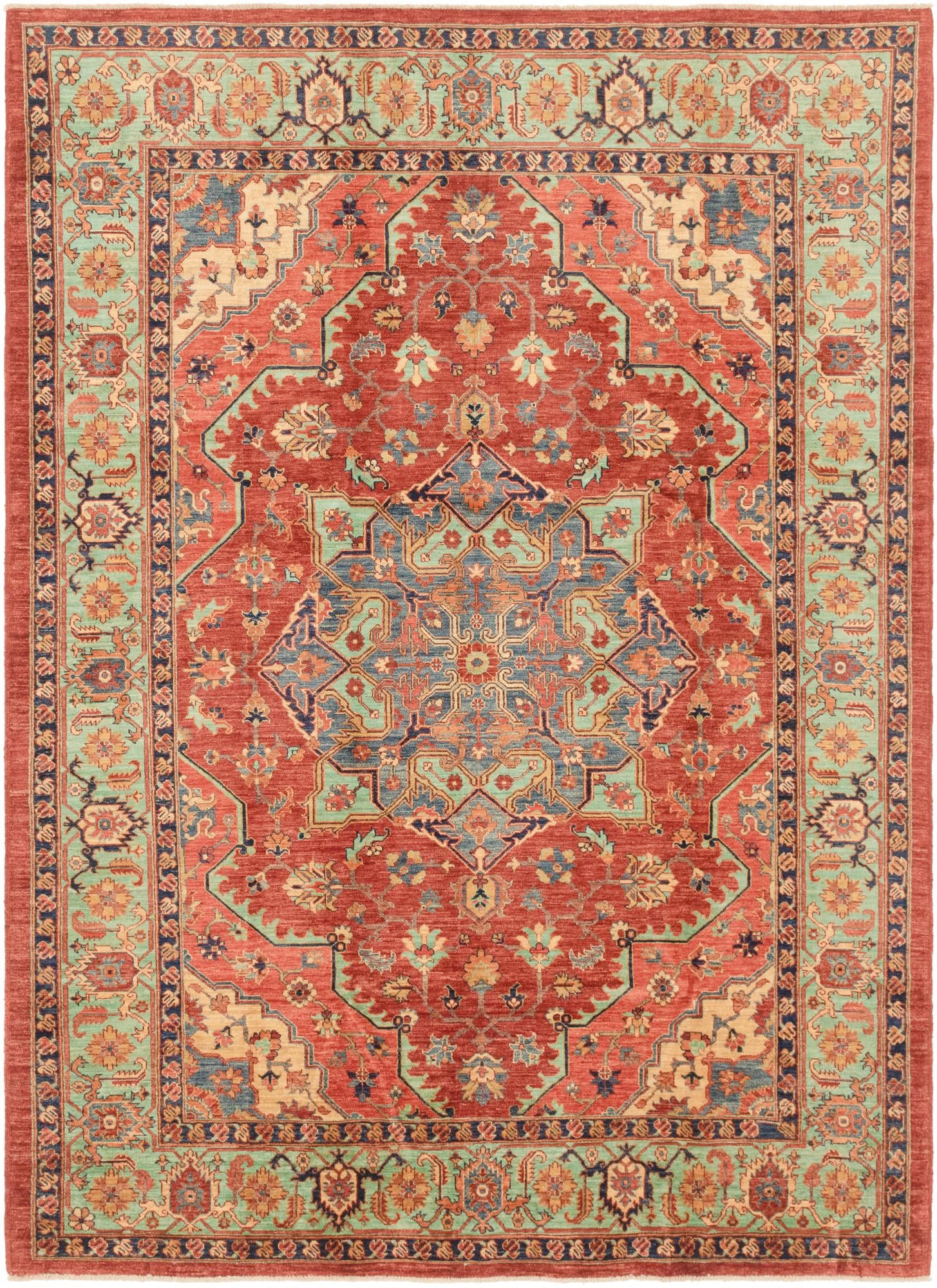 7' 3 x 9' 11 Hand Knotted Ariana Ziegler Oriental Rug