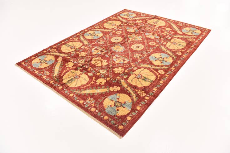 Detail image of 5' 8 x 7' 11 Hand Knotted Ariana Ziegler Oriental Rug