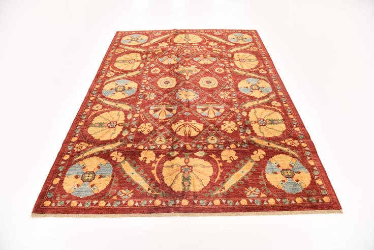 Detail image of 5' 8 x 7' 11 Hand Knotted Ariana Ziegler Oriental Rug