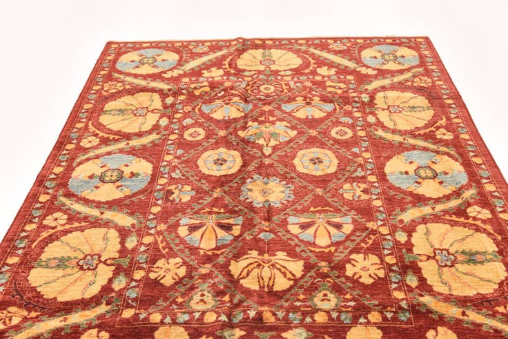 Detail image of 5' 8 x 7' 11 Hand Knotted Ariana Ziegler Oriental Rug