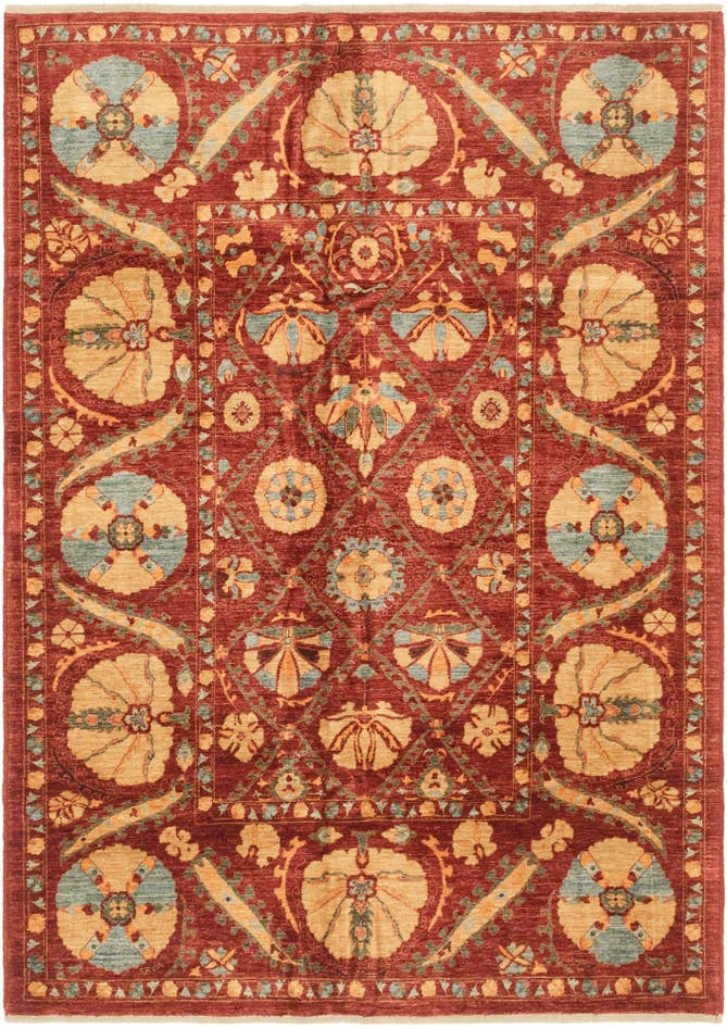 Detail image of 5' 8 x 7' 11 Hand Knotted Ariana Ziegler Oriental Rug
