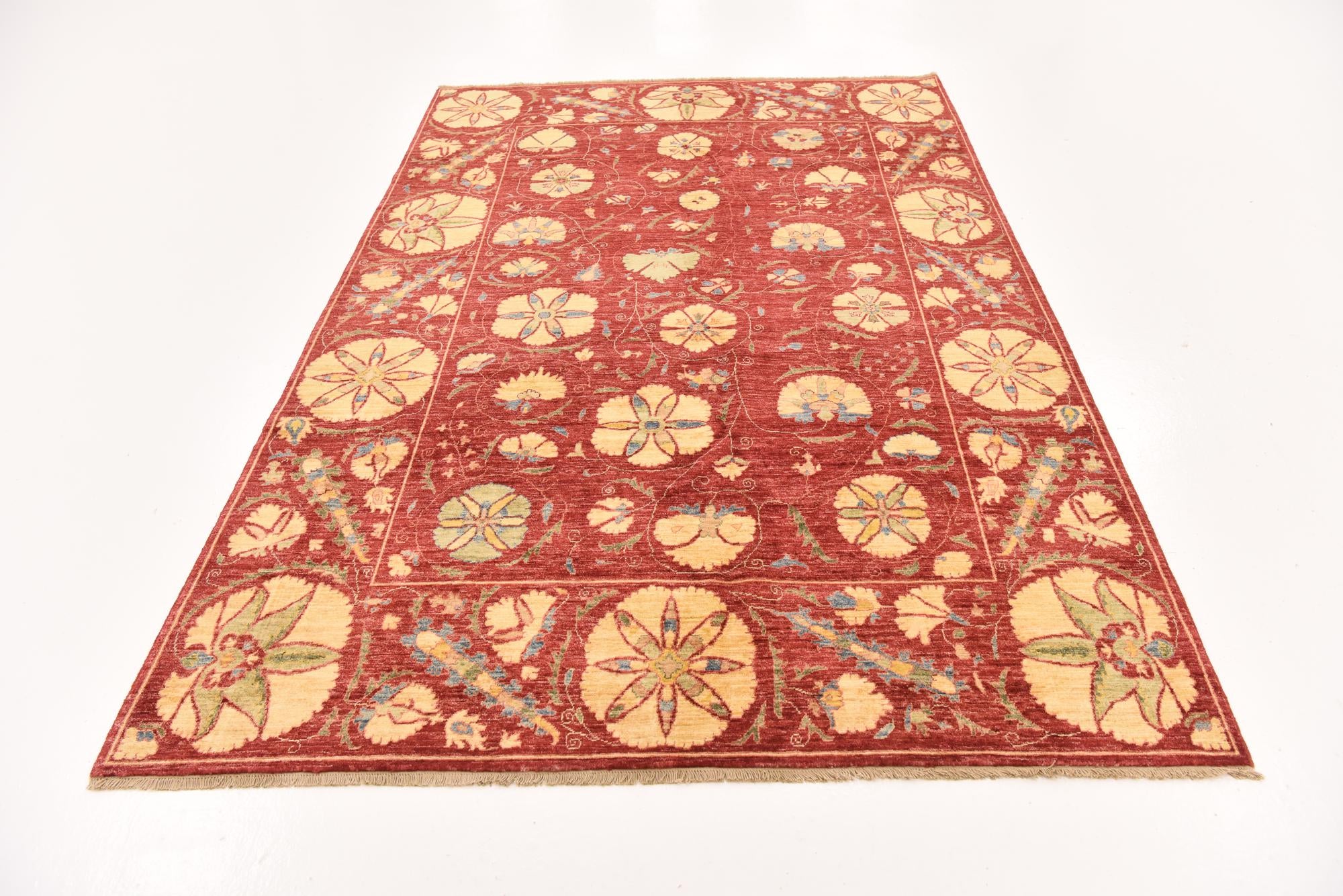 5' 6 x 8' 4 Hand Knotted Ariana Ziegler Oriental Rug