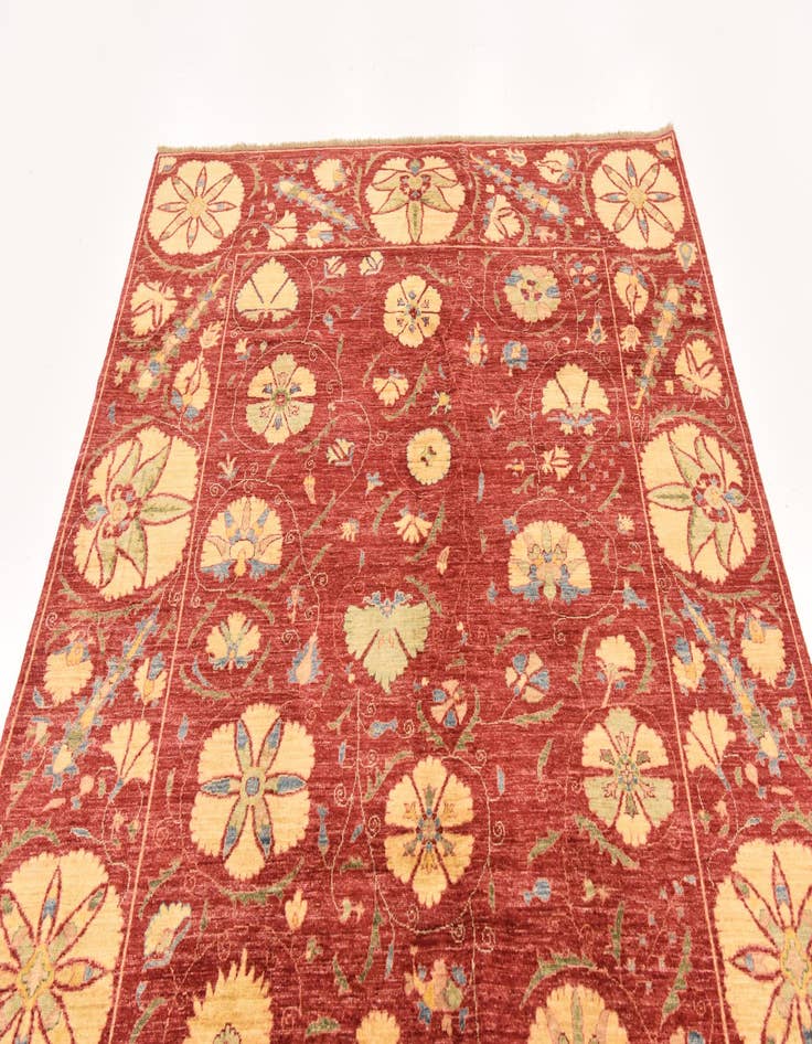 Detail image of 5' 6 x 8' 4  Hand Knotted Ariana Ziegler Oriental Rug