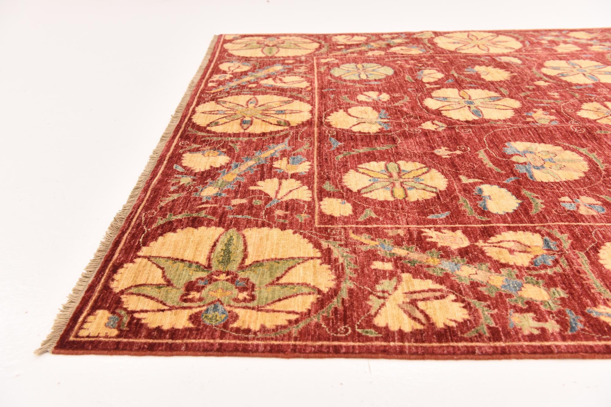 5' 6 x 8' 4 Hand Knotted Ariana Ziegler Oriental Rug