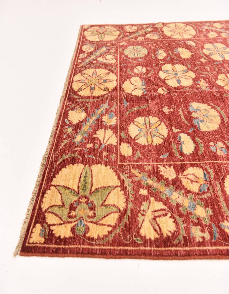 Detail image of 5' 6 x 8' 4  Hand Knotted Ariana Ziegler Oriental Rug