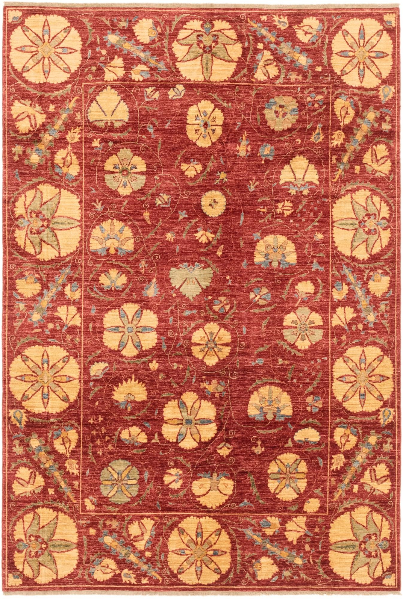 5' 6 x 8' 4 Hand Knotted Ariana Ziegler Oriental Rug
