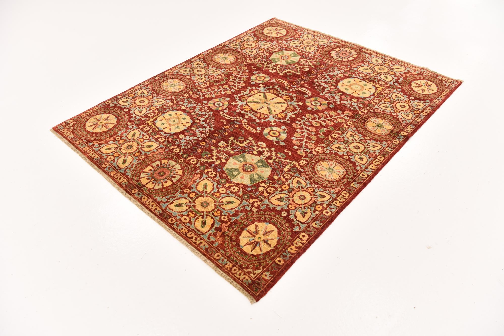 5' x 6' 4 Hand Knotted Ariana Ziegler Oriental Rug