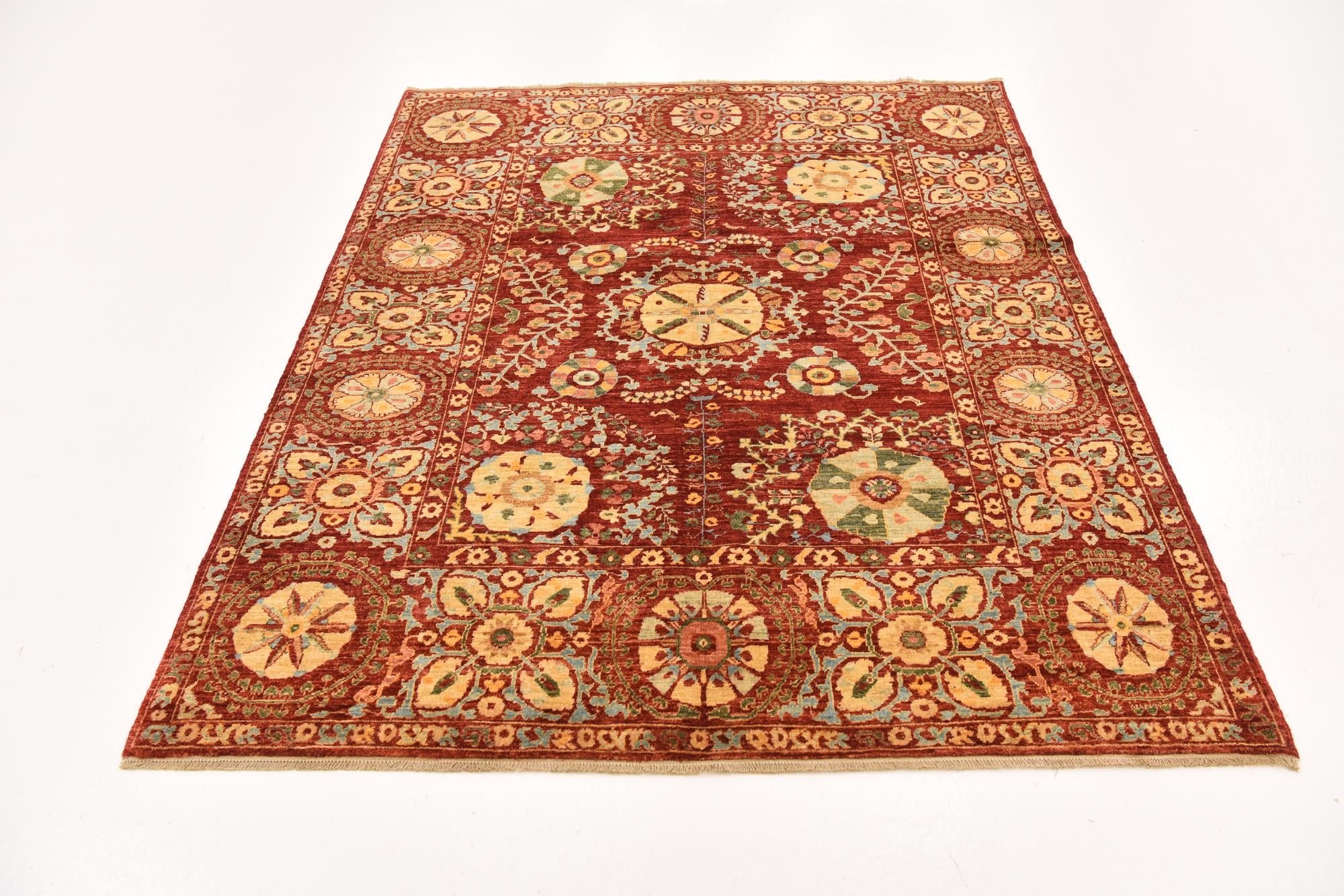 5' x 6' 4 Hand Knotted Ariana Ziegler Oriental Rug