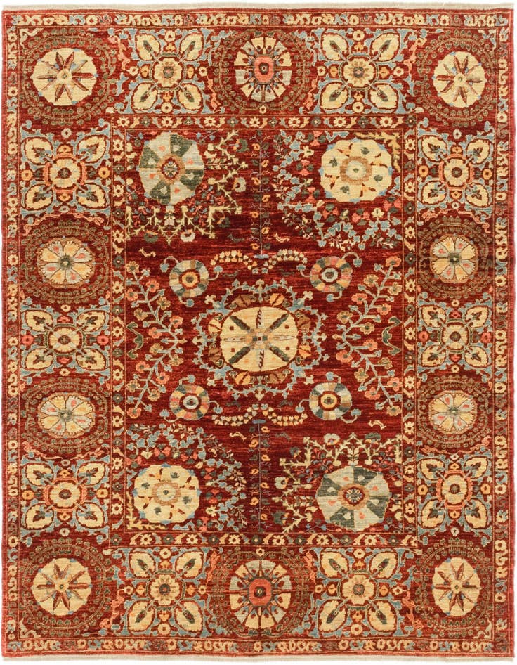 Detail image of 5' x 6' 4 Hand Knotted Ariana Ziegler Oriental Rug