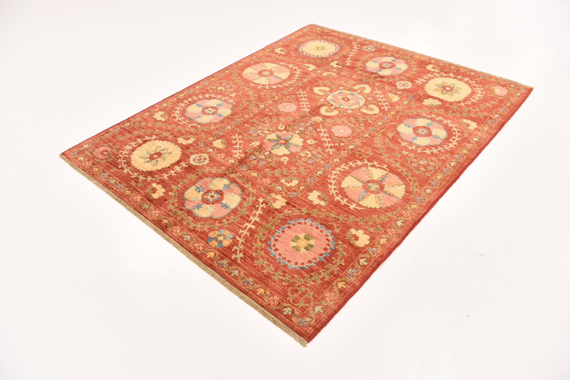 5' 1 x 6' 4 Hand Knotted Ariana Ziegler Oriental Rug