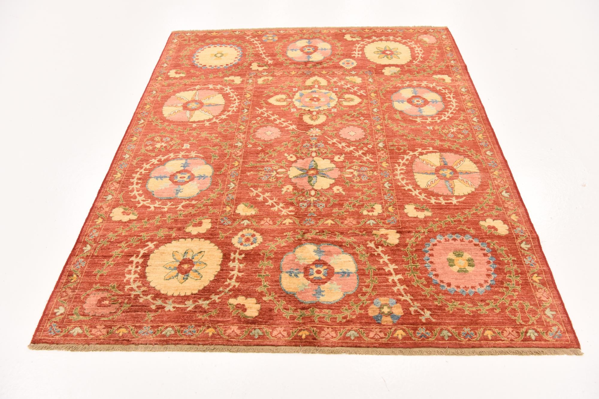 5' 1 x 6' 4 Hand Knotted Ariana Ziegler Oriental Rug