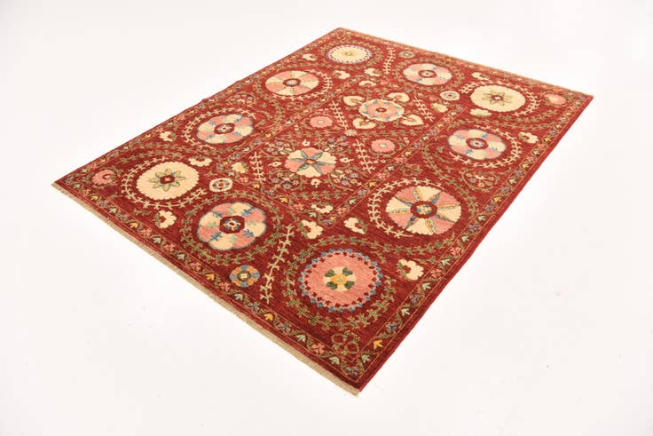 Detail image of 5' 1 x 6' 4 Hand Knotted Ariana Ziegler Oriental Rug