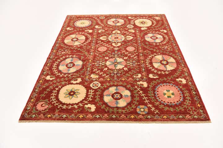 5' 1 x 6' 4 Hand Knotted Ariana Ziegler Oriental Rug