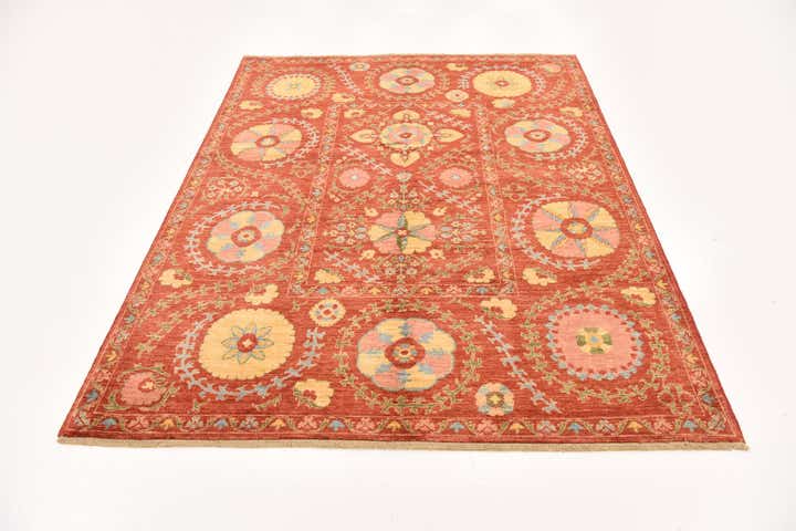 5' 3 x 6' 8 Hand Knotted Ariana Ziegler Oriental Rug