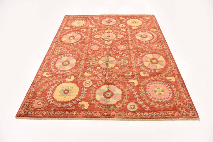 Detailansicht von 160cm x 205cm Handgeknüpft Ariana Ziegler Orientalisch Teppich