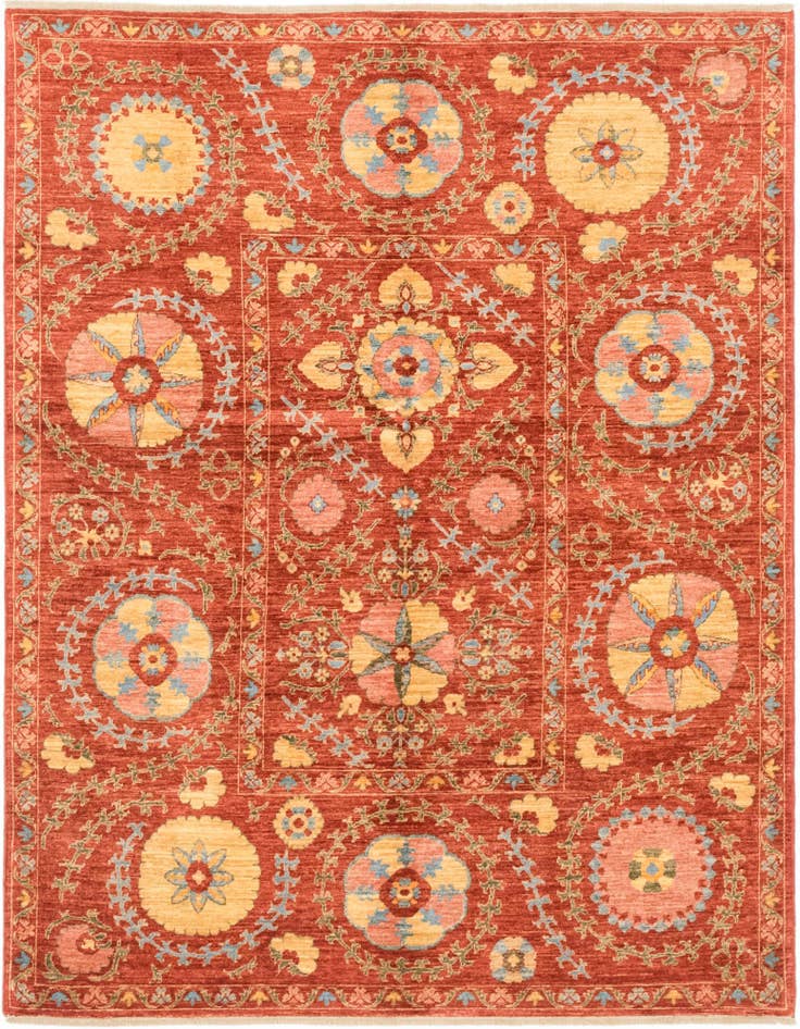 Detail image of 5' 3 x 6' 8 Hand Knotted Ariana Ziegler Oriental Rug