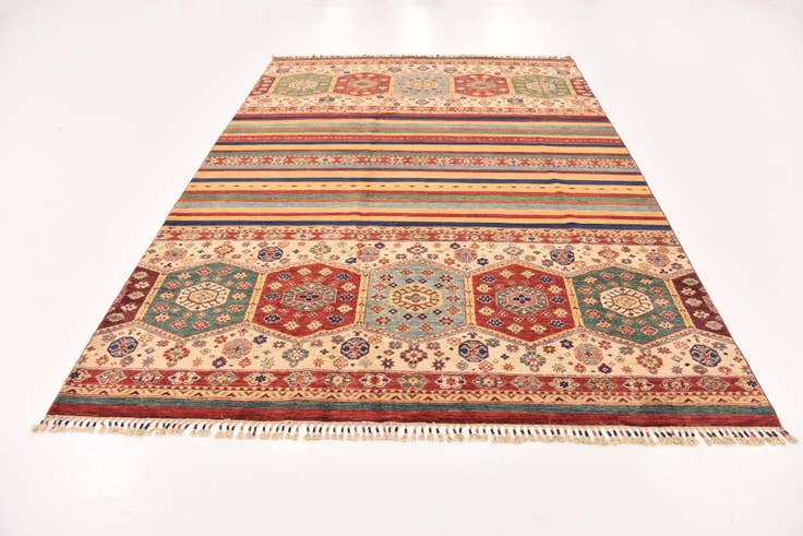 Detail image of 6' 9 x 9' 9 Hand Knotted Ariana Ziegler Rug