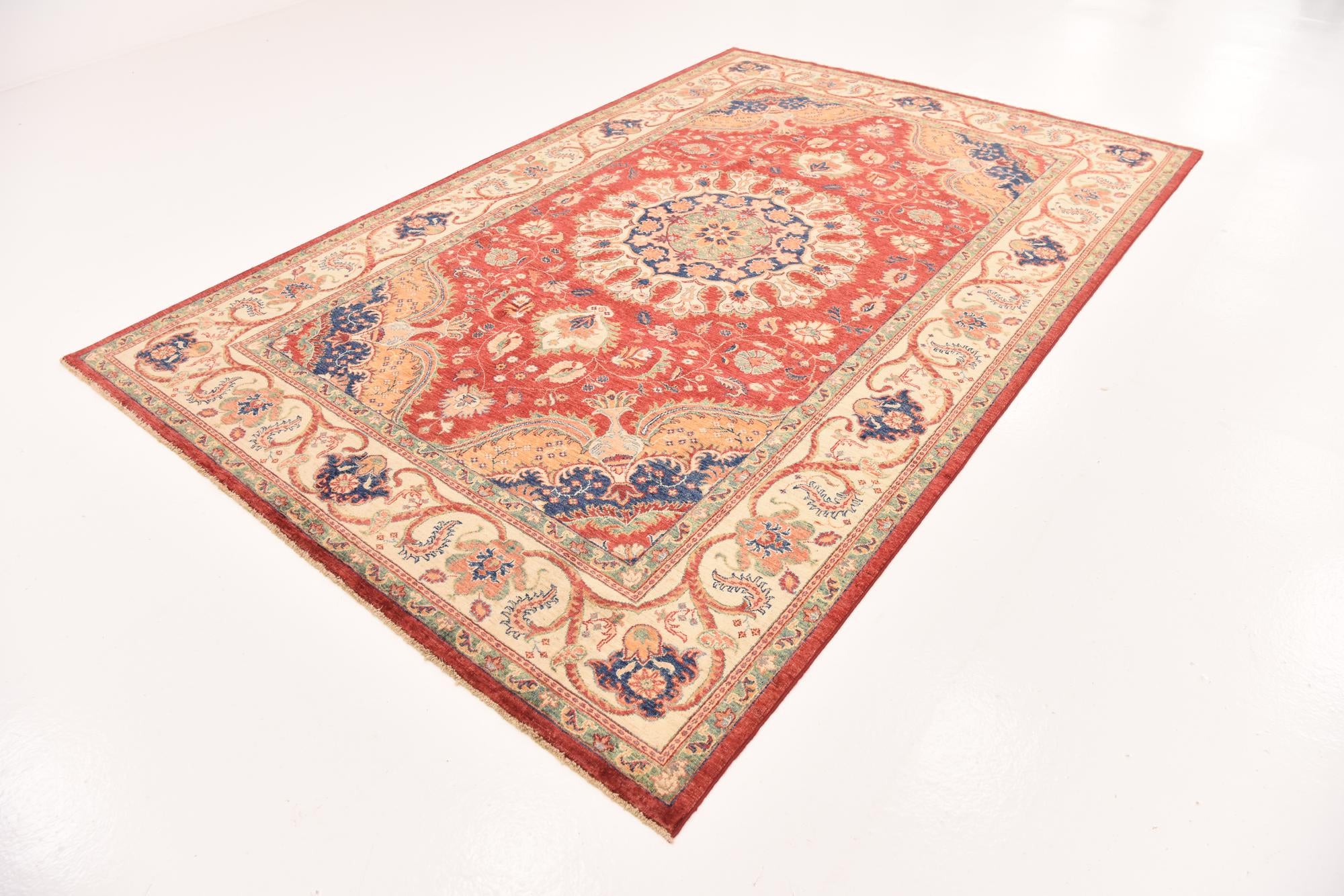 6' 9 x 10' 2 Hand Knotted Ariana Ziegler Rug