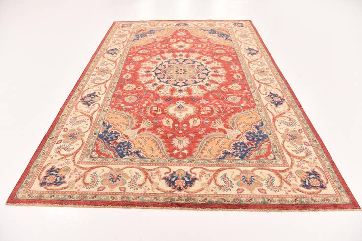 Detail image of 6' 9 x 10' 2 Hand Knotted Ariana Ziegler Rug